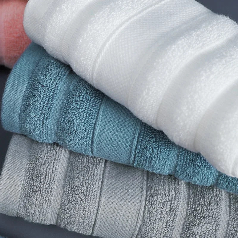 4Pcs Kids Pure Cotton Face Towels - Super Absorbent 35x35cm Hand Wipes, OEKO-TEX Certified