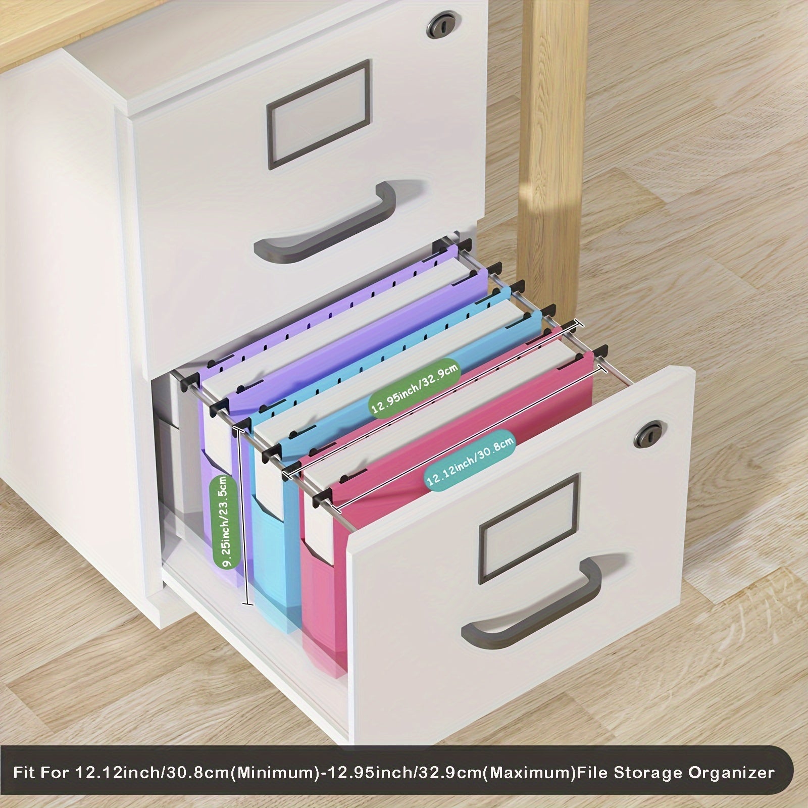 Heavy-Duty Hanging File Folders 6-Pack - 2" Expansion