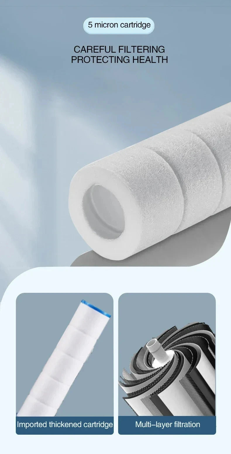 3-Mode High Pressure Filtered Shower Head - Rainfall, Massage & Mist Settings with Chlorine Filter