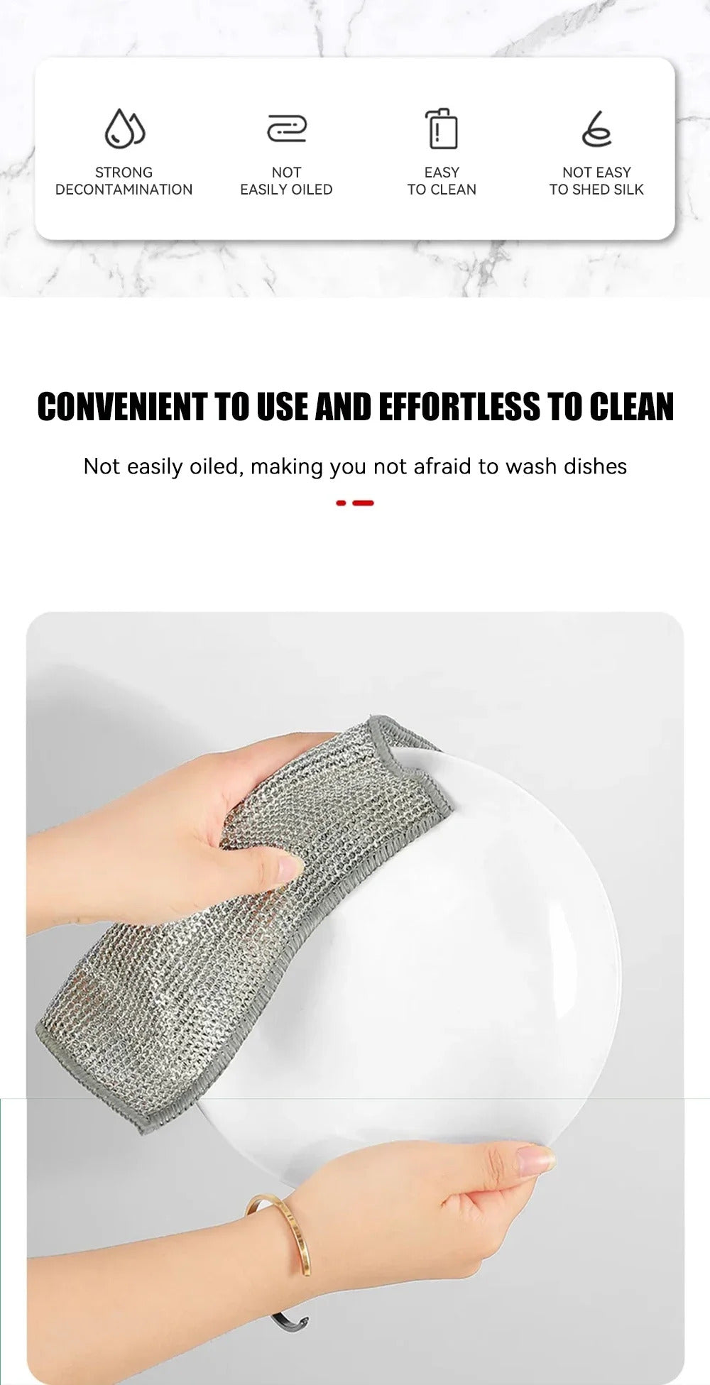 Magic Wire Grid Cleaning Cloth - Multipurpose Miracle Dishwashing Net for Kitchen & Home