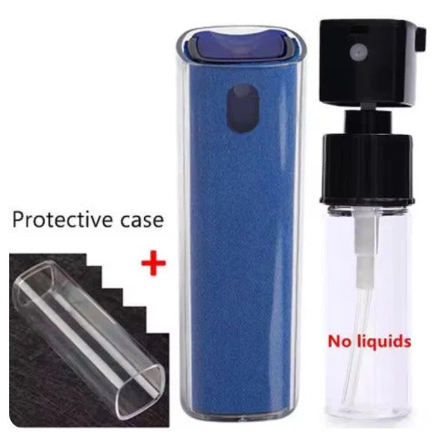 2-in-1 Microfiber Screen Cleaner Set - Spray Bottle & Cloth for Phone, iPad, Computer & Glasses