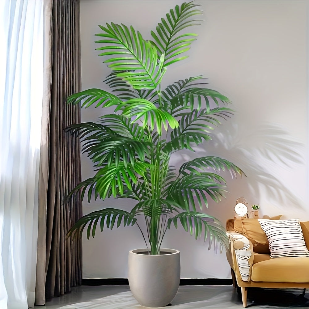 47" Extra Large Artificial Palm Tree – Realistic Tropical Plant for Indoor & Outdoor Festive Decor