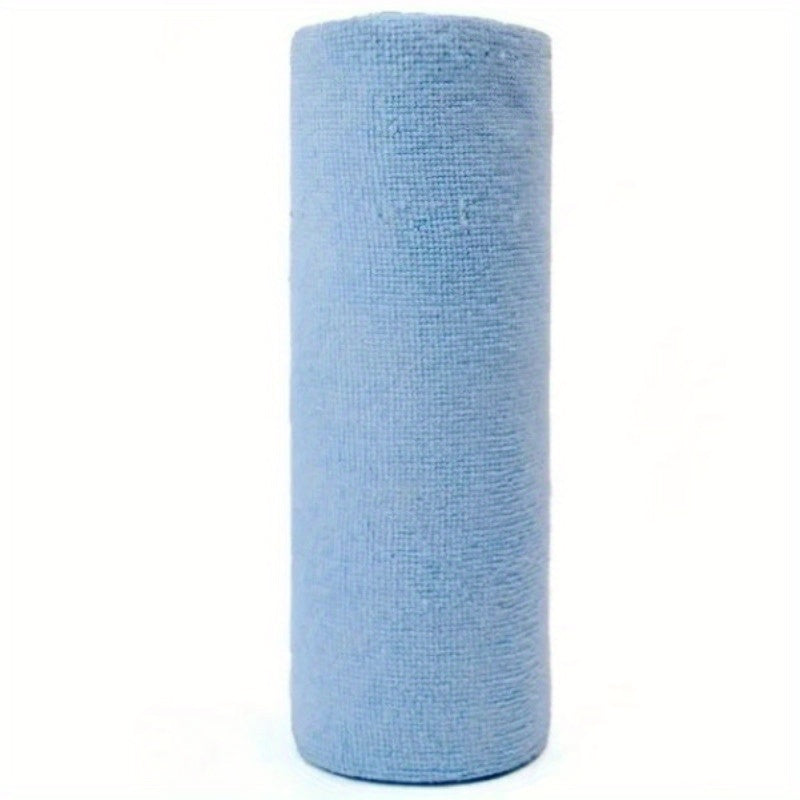 30pcs Reusable Microfiber Cleaning Cloth Roll – Absorbent, Lint-Free, Multipurpose Kitchen & Home Towels