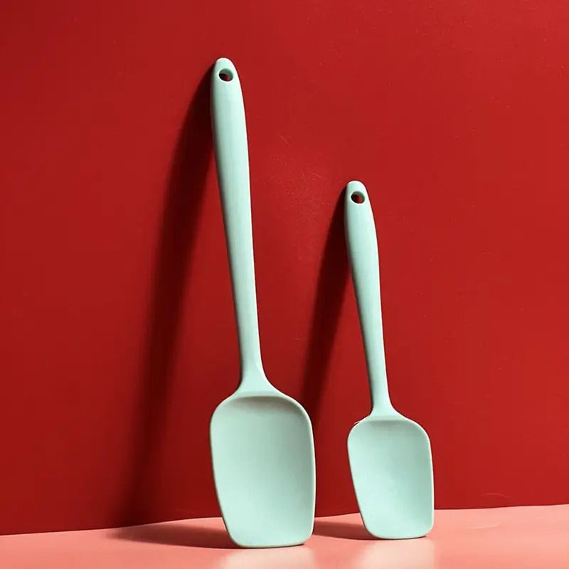 Premium Silicone Baking Spatula Set - Non-Stick Cream Cake Scraper for Pastry, Batter & Salad Mixing