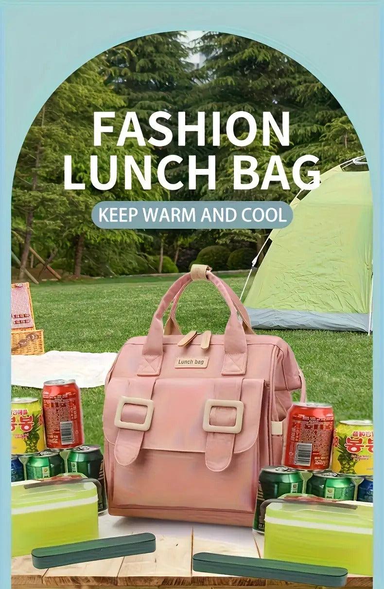 Eonothem Premium Insulated Lunch Bag - Lightweight Polyester Tote with Multiple Compartments & Adjustable Strap for Work, Travel & Picnics