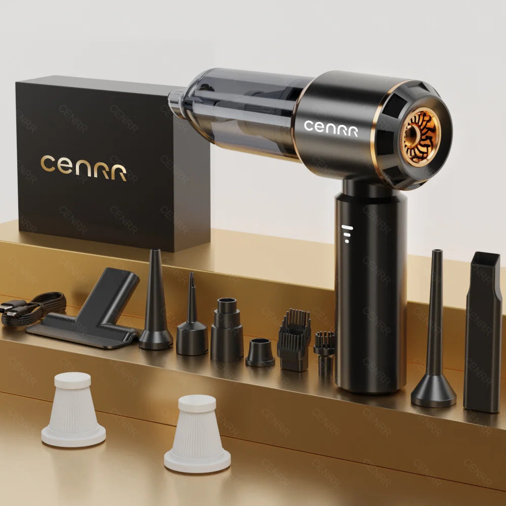 Mini Cordless Car Vacuum Cleaner - Powerful Handheld Portable Auto Detailing Tool
