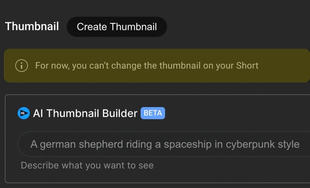 Can You Change the Thumbnail for a YouTube Short?