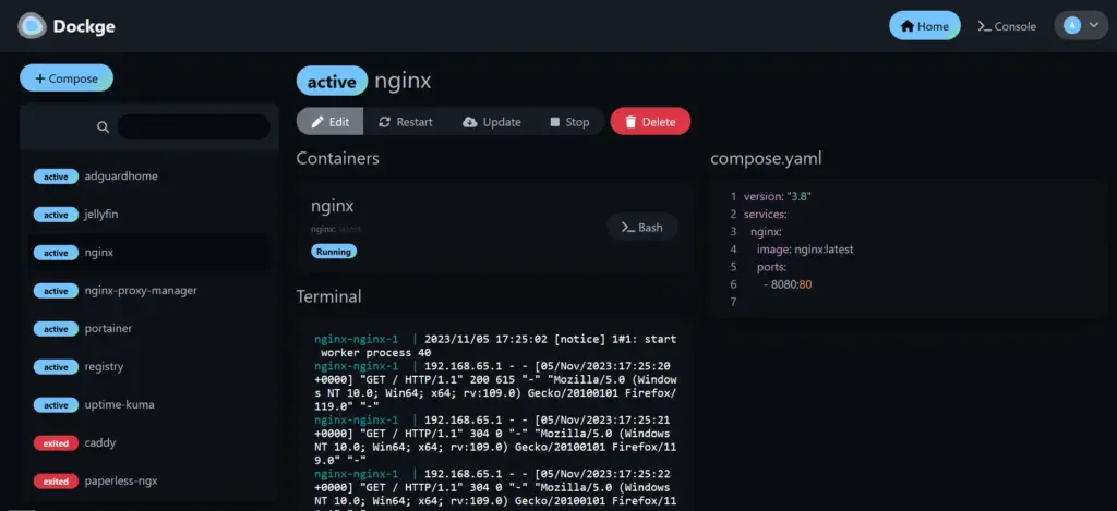 Dockge - Innovative Docker Manager